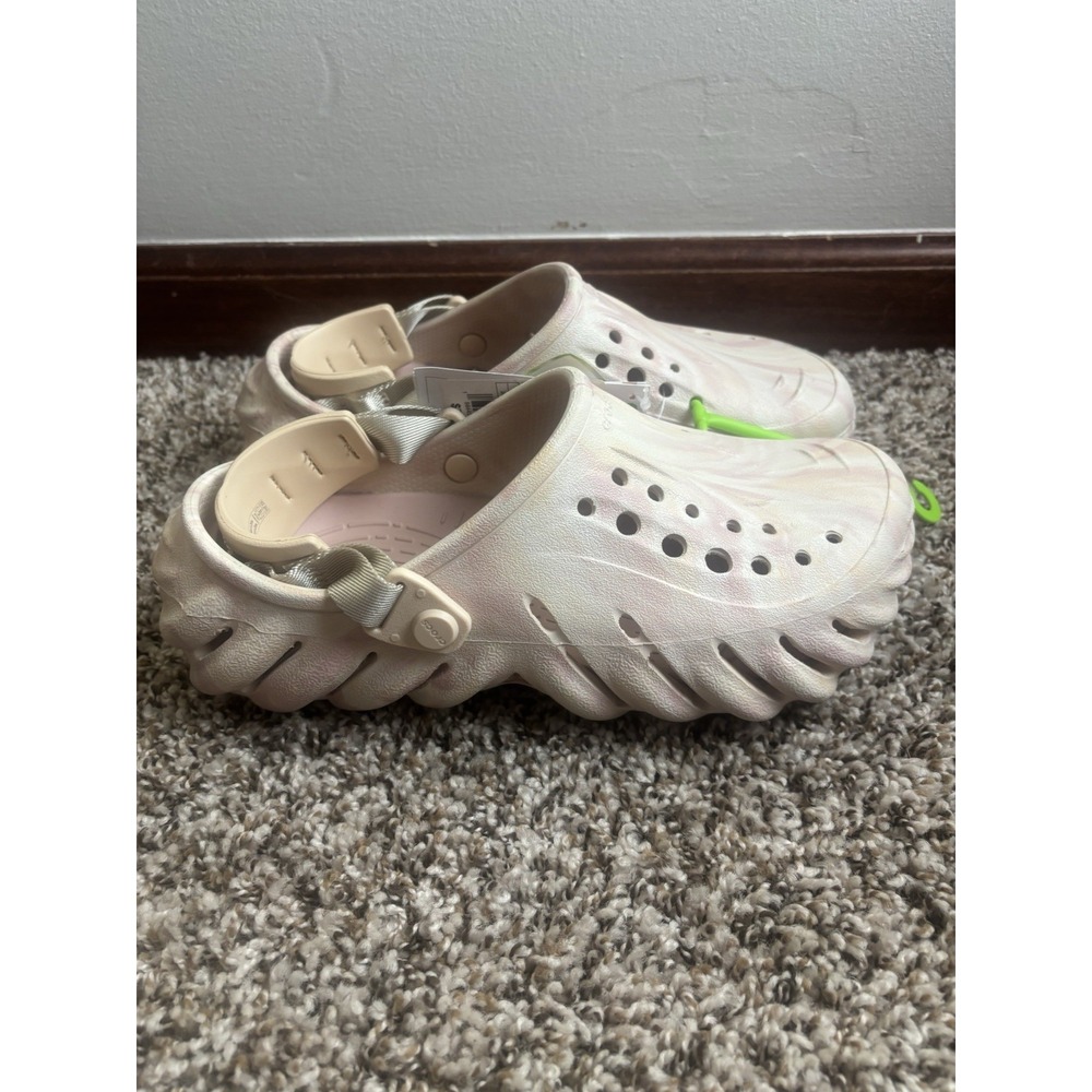 Crocs‎ Echo Marble Clogs Men's Size 6/ Women's 8 Quartz Shoes 208454-6WS